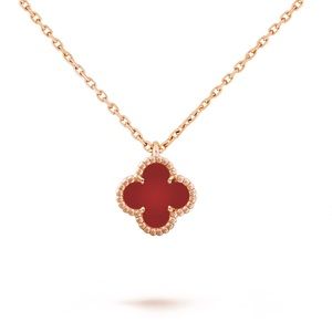 **SOLD** 100% Authentic Van Cleef & Arpels Sweet Alhambra Carnelian necklace